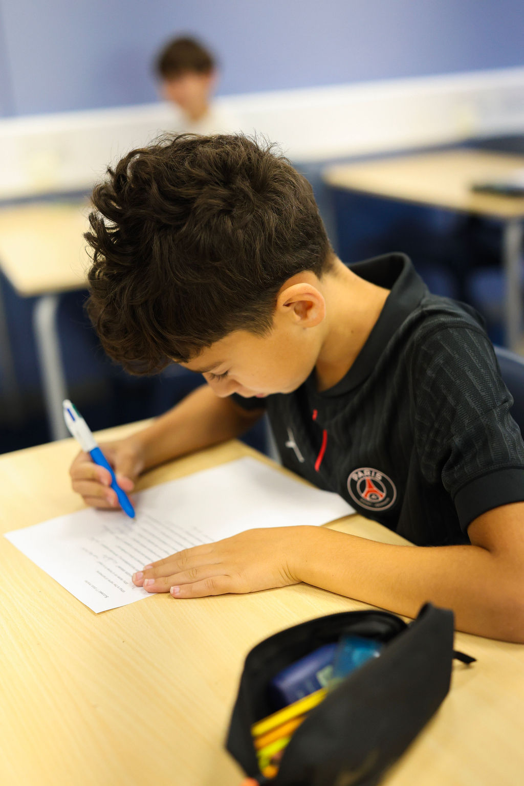 Child preparing for 11-Plus exams